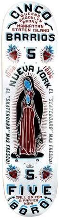 5BORO DECK CINCO BARRIOS WHITE 8.5 X 32