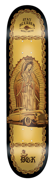 DGK DECK LO-SIDE (DIPPED) ORTIZ BLACK 8.1