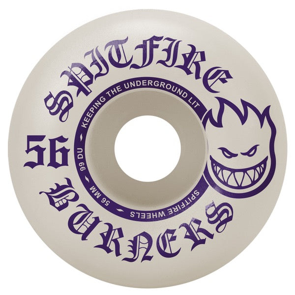 SPITFIRE WHEELS (JEU DE 4) 56MM 99D BURNER PURPLE