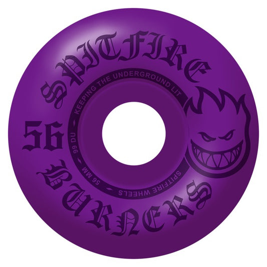 SPITFIRE WHEELS (JEU DE 4) 56MM 99D BURNER PURPLE PURPLE